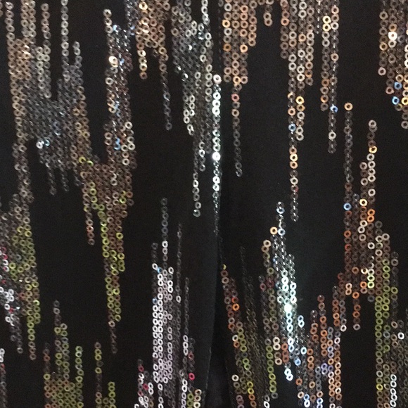 NWOT Assa black/silver leggings - Picture 3 of 5